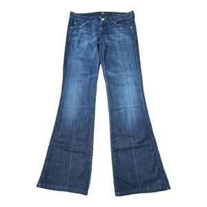 7 For All Mankind Blue Flare Jeans